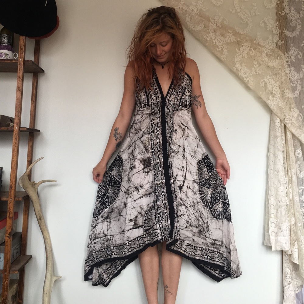 Hand-dyed Bohemian Summer Dress